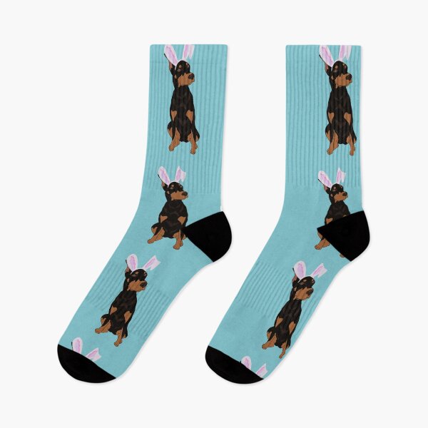 Item preview, Easter Bunny Doberman Pinscher  designed and sold by KantstandyaC.