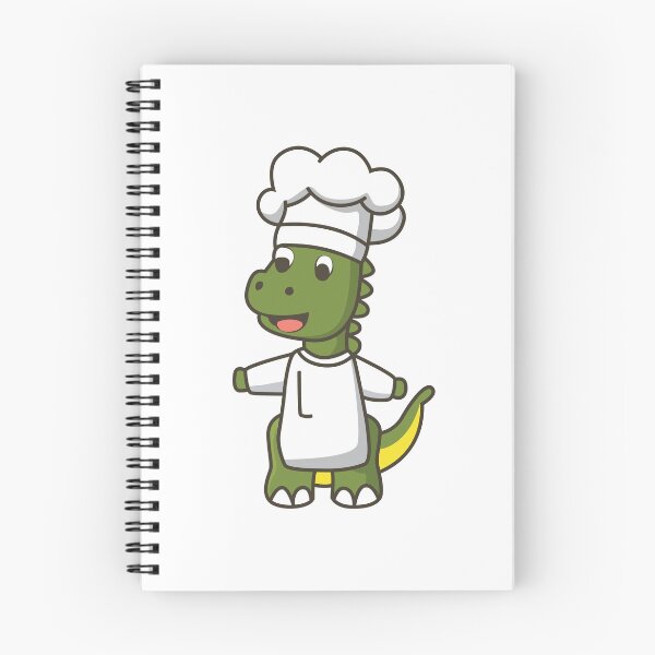 Item preview, Cute Dinosaur Chef Cartoon designed and sold by KawaiiBombShop.