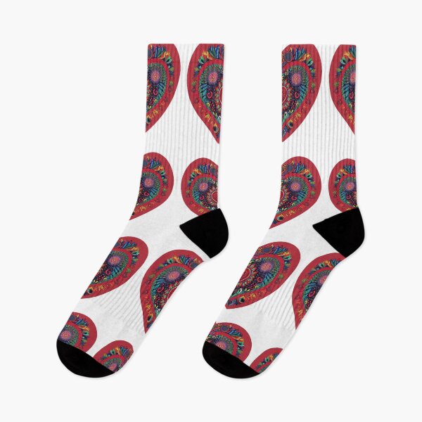 Item preview, Groovy hearts and valentines from the "Trippy Hippie" collection designed and sold by TheStreetSpirit.