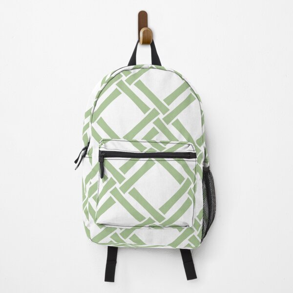 Item preview, Classic Tropical Bamboo Trellis Pattern Sage Green designed and sold by tonymagnerart.