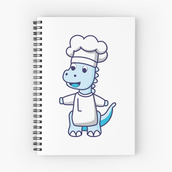 Item preview, Cute Dinosaur Chef Cartoon designed and sold by KawaiiBombShop.