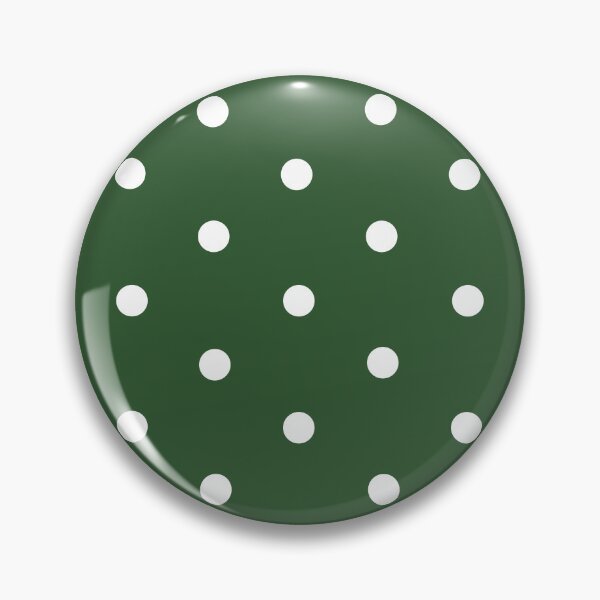 Item preview, Small WHITE and PINE GREEN POLKA DOTS designed and sold by RachelMacht.