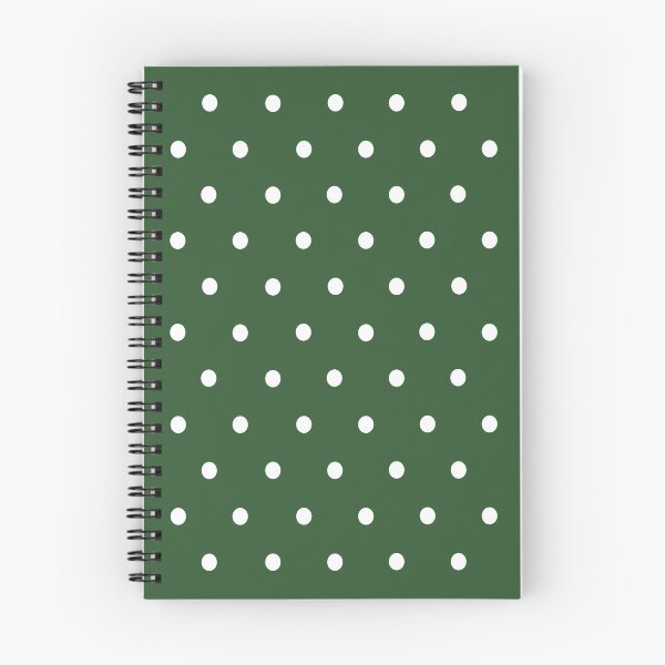 Item preview, Small WHITE and PINE GREEN POLKA DOTS designed and sold by RachelMacht.