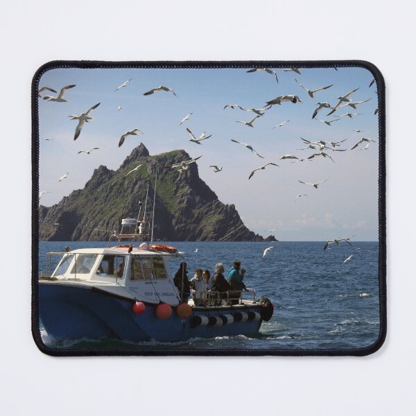 Item preview, Skellig Michael Ireland with Boat & Gannets designed and sold by KMRmerchDesigns.