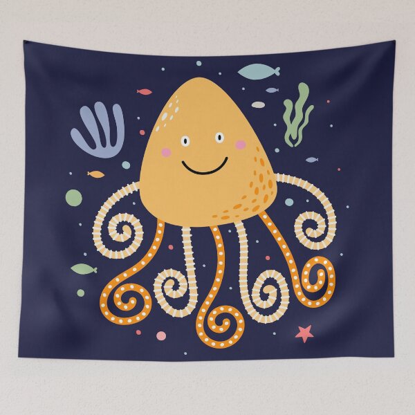 Item preview, Funny cartoon octopus. designed and sold by KO-SIM.