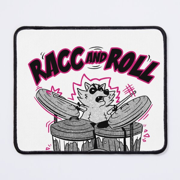 Item preview, Racc And Roll - Raccoon Plays Drums designed and sold by Shirtey.