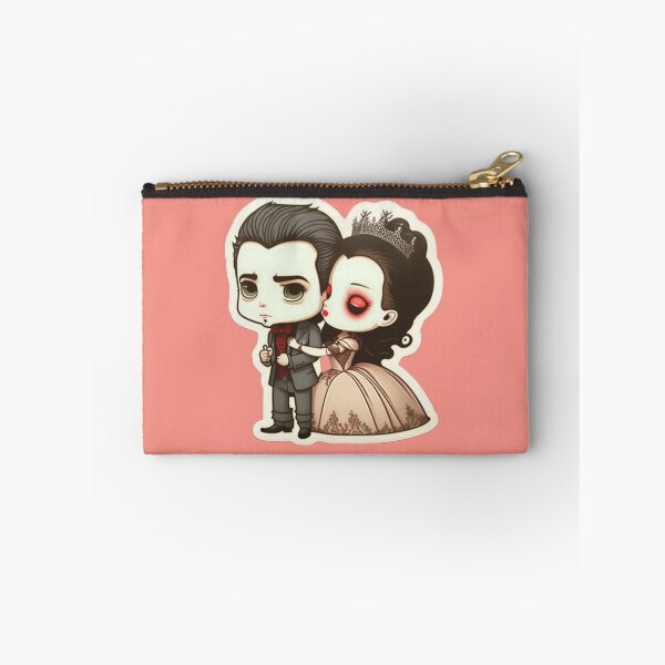 Item preview, cute sweet spooky vampire victorian wedding couple designed and sold by LuckyRonin.