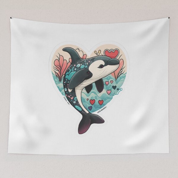 Item preview, Orca Is My Valentine designed and sold by laurateamart.