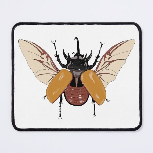 Item preview, Eupatorus gracilicornis, Five Horned Rhinoceros Beetle designed and sold by FloofleBoop.