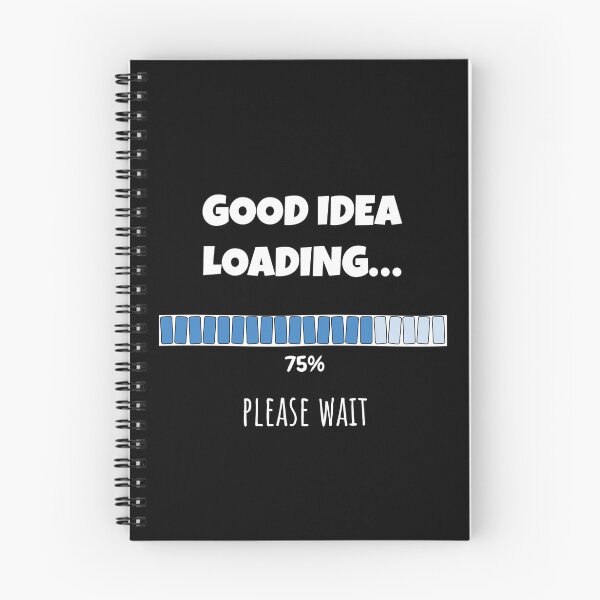 Item preview, Good Idea Loading... Please wait | Funny and witty loading bar text design designed and sold by ArtworkbyEmmy.