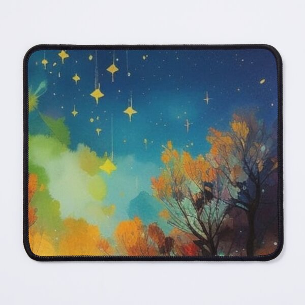 Item preview, Watercolor Starry Night designed and sold by Verdant Rose Studio.