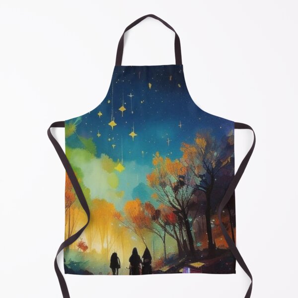 Item preview, Watercolor Starry Night designed and sold by Verdant Rose Studio.