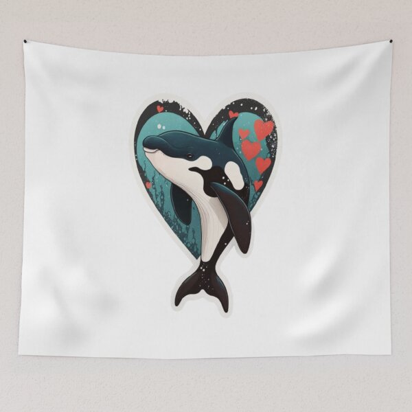 Item preview, Orca Is My Valentine designed and sold by laurateamart.