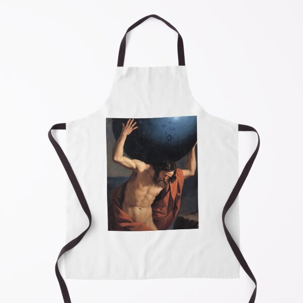 Item preview, HQ Greek God Atlas Holding Up Celestial Earth World Globe Guercino Painting Meme designed and sold by fomodesigns.