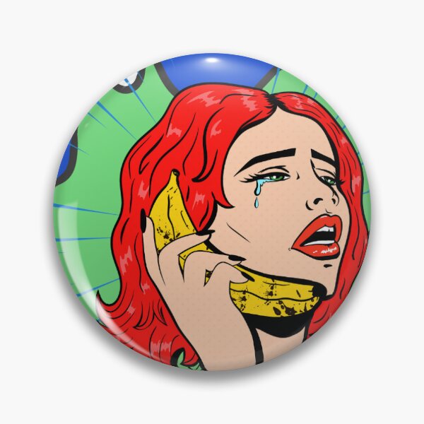 Item preview, girl banana pop art designed and sold by comicc.