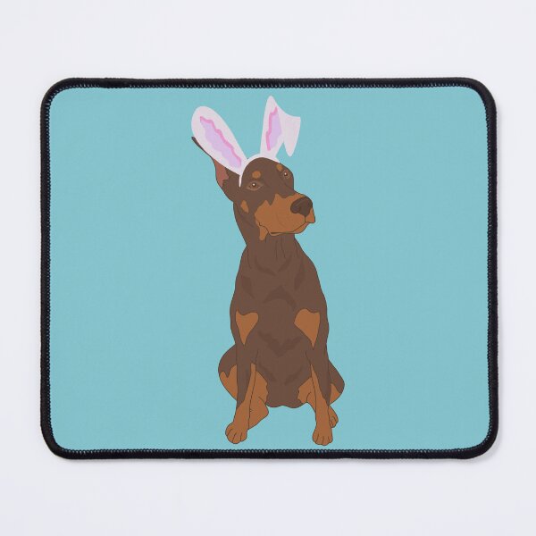 Item preview, Easter Bunny Red Doberman Pinscher designed and sold by KantstandyaC.