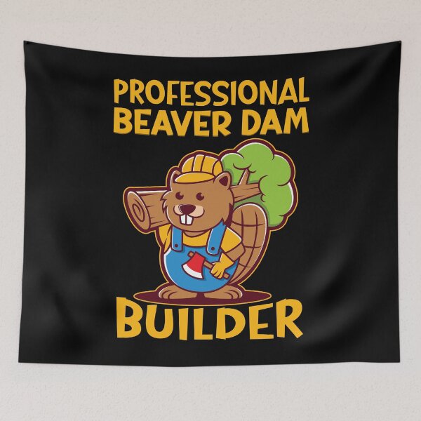 Item preview, Beaver Dam Builder Construction Worker designed and sold by Shirtey.