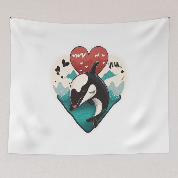 Item preview, Orca Is My Valentine designed and sold by laurateamart.