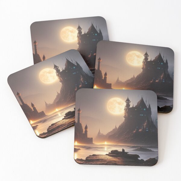 Item preview, Moon-Lit Castle designed and sold by Verdant Rose Studio.
