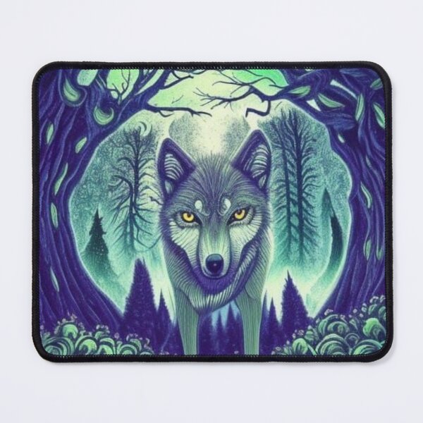 Item preview, An Haunted Wolfdog. Watercolour wolve. designed and sold by Doggymadness.