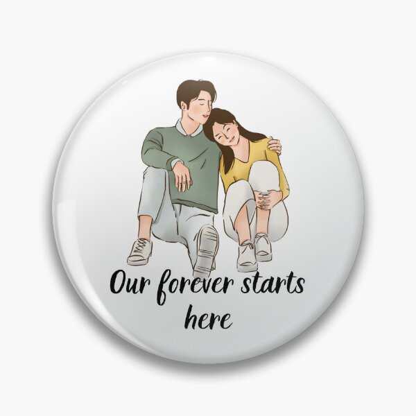 Item preview, "Our forever starts here"  - Newly engaged couple, Leveled Up To Fiance, Soon To Be Weds designed and sold by craftymilenials.