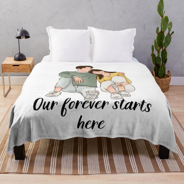 Item preview, "Our forever starts here"  - Newly engaged couple, Leveled Up To Fiance, Soon To Be Weds designed and sold by craftymilenials.