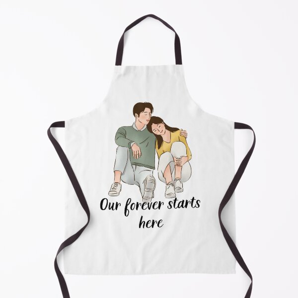 Item preview, "Our forever starts here" - Newly engaged couple, Leveled Up To Fiance, Soon To Be Weds designed and sold by craftymilenials.