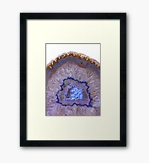 Druze Dark Blue Agate Framed Print