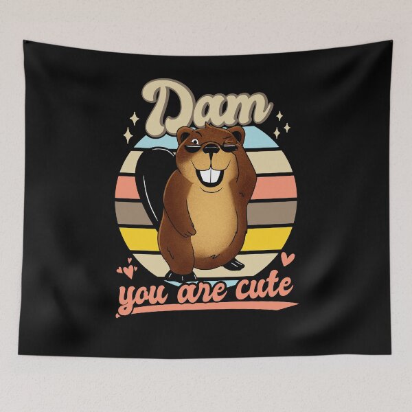 Item preview, Biber Retro - Dam You Are Cute designed and sold by Shirtey.
