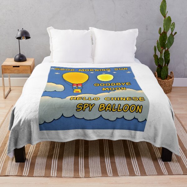 Item preview, Good Morning Sun Goodbye Moon Hello Chinese Spy Balloon - Astonished Cat Company - Funny Current Events - Great Gift designed and sold by AstonishedCatCo.