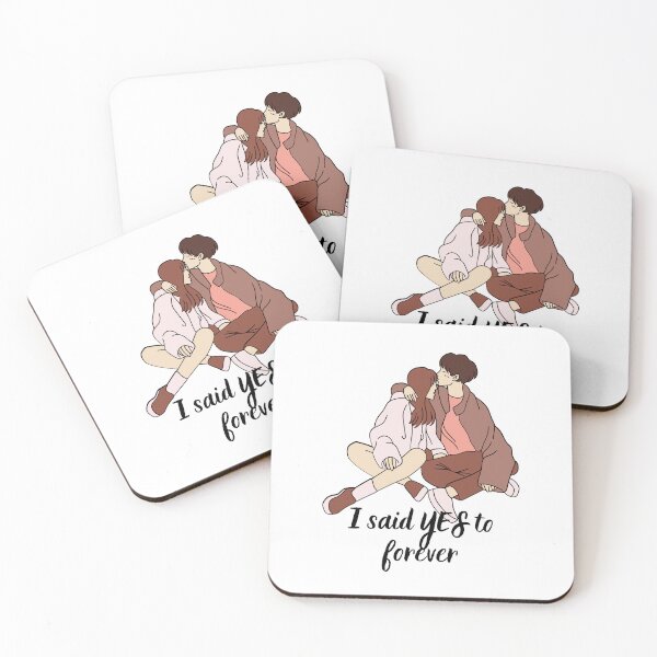 Item preview, I said YES to forever - Newly engaged couple, Leveled Up To Fiance, Soon To Be Weds designed and sold by craftymilenials.