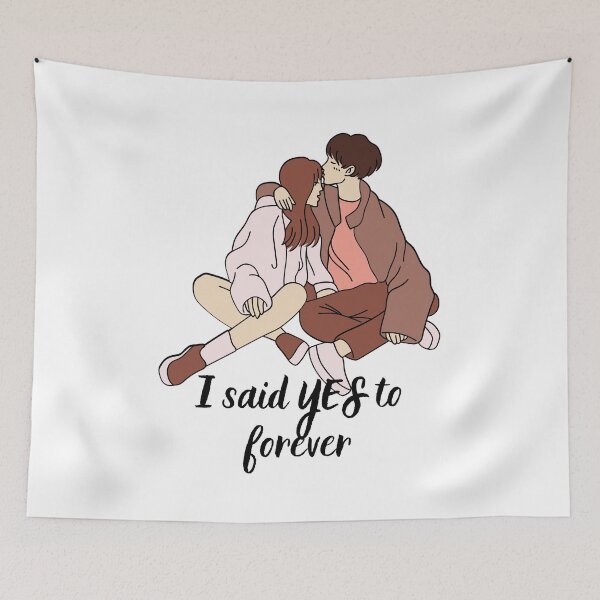 Item preview, I said YES to forever - Newly engaged couple, Leveled Up To Fiance, Soon To Be Weds designed and sold by craftymilenials.