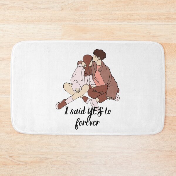 Item preview, I said YES to forever - Newly engaged couple, Leveled Up To Fiance, Soon To Be Weds designed and sold by craftymilenials.
