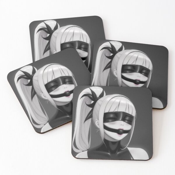 Item preview, Hentai Girl Gagged and Blindfolded Dark Background designed and sold by bnm008.