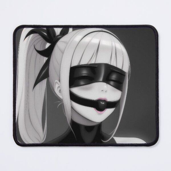 Item preview, Hentai Girl Gagged and Blindfolded Dark Background designed and sold by bnm008.