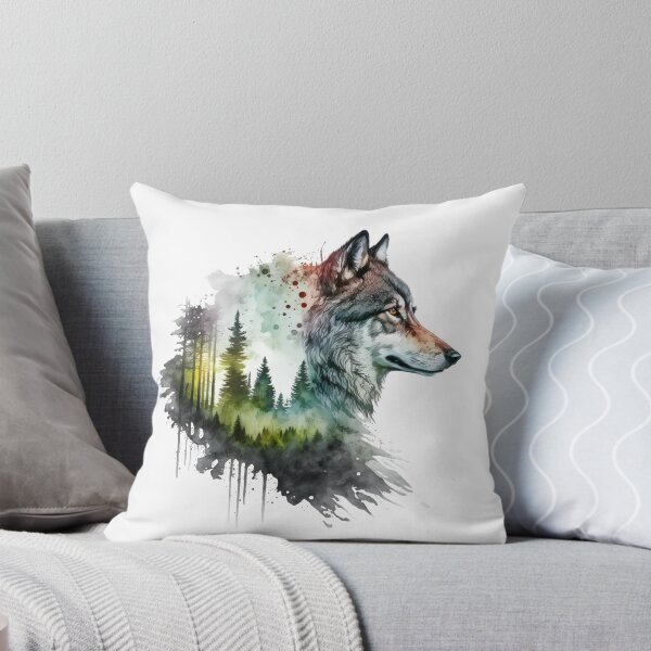Item preview, Discover the beauty of wolf art - Lone Wolf Spirit Animal designs, Big Bad Wolf, Gray Wolves, Wolv paint & Wolv watercolor, Beautiful Wolf Art designs designed and sold by Globuwear.
