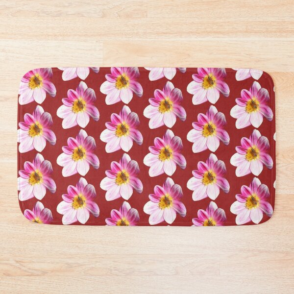 Item preview, Pattern - Bee on flower - Dark red background designed and sold by DrAgonPhotos.
