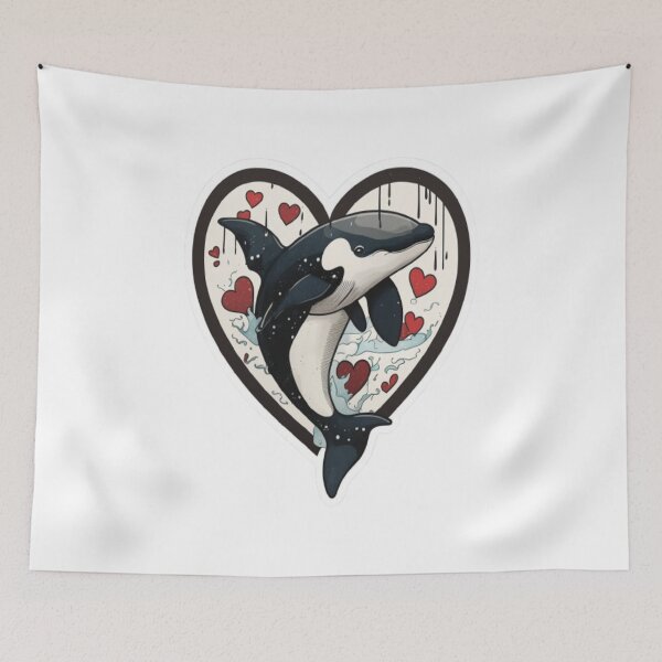 Item preview, Orca Is My Valentine designed and sold by laurateamart.