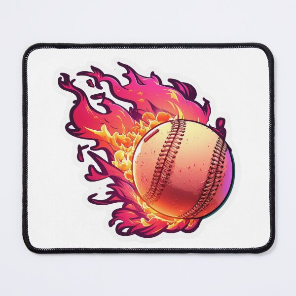 Item preview, Blazing Baseball Flying Through the Air designed and sold by passivedreamer.