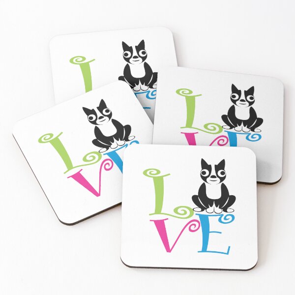 Item preview, Boston Terrier Love | NickerStickers® on Redbubble designed and sold by NickerStickers.