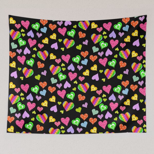 Item preview, cute hearts color designed and sold by M-A-E.