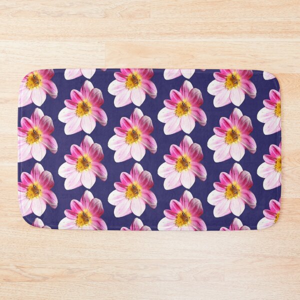 Item preview, Pattern - bee on flower - dark blue background designed and sold by DrAgonPhotos.