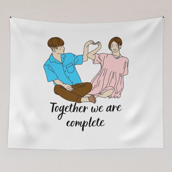 Item preview, Together we are complete - Newly engaged couple, Leveled Up To Fiance, Soon To Be Weds designed and sold by craftymilenials.