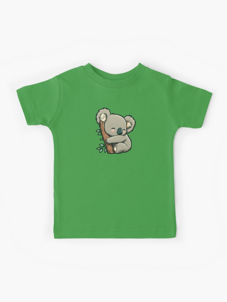 Cute koala hugging a branch with love Kids T-Shirt for Sale by  CutePlanetEarth