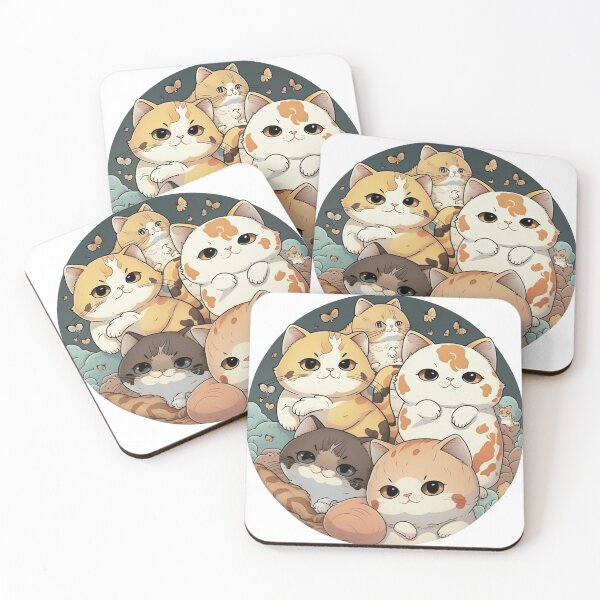 Item preview, Kawaii kittens mob  designed and sold by yabutatu.