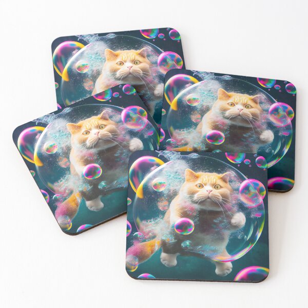 Item preview, Fat Cat Bubbles designed and sold by ARTIMITY.