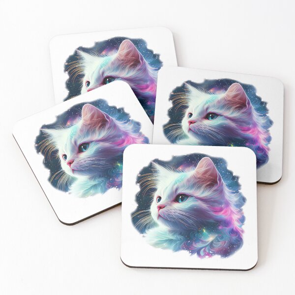 Item preview, Cosmic White Kitty designed and sold by WilderMinds.
