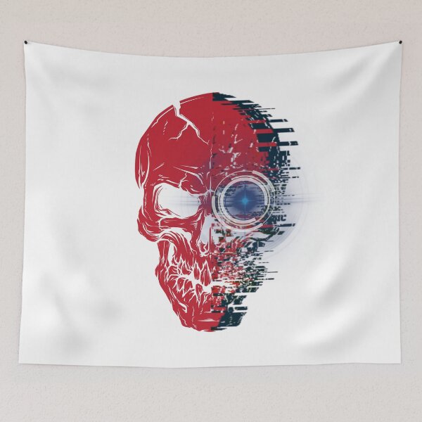 Item preview, Robot's skull Design designed and sold by fun-times-store.