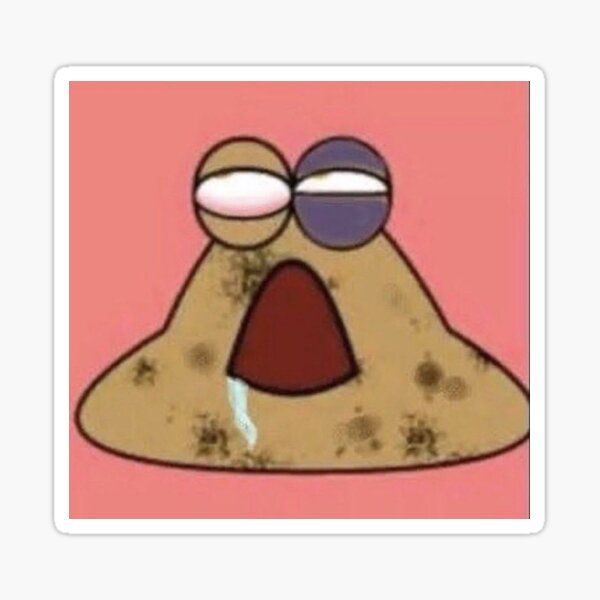 emo pou Sticker for Sale by Inverno85