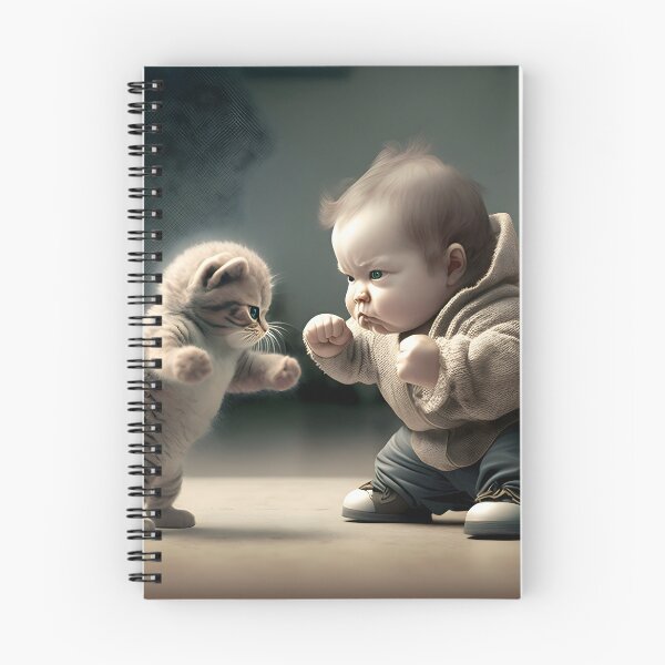 Item preview, Furry Friends: A Battle of Wits Between a Kitten and an Infant designed and sold by Digital-Dreamer.